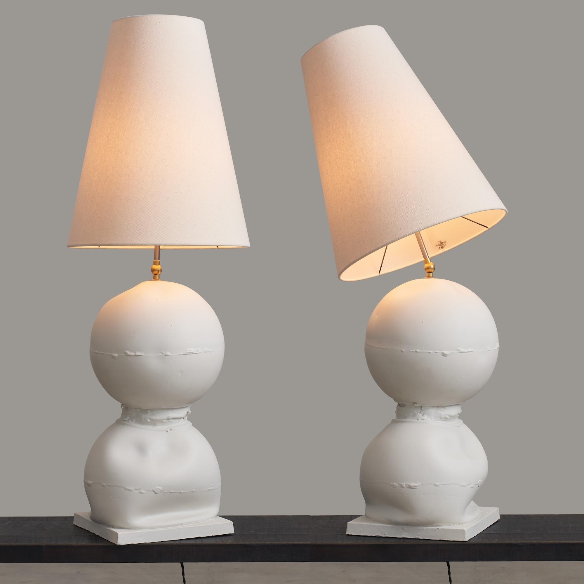 Post Modern, Sculptural Small Ceramic Table Lamp. Made in Italy For Sale 9