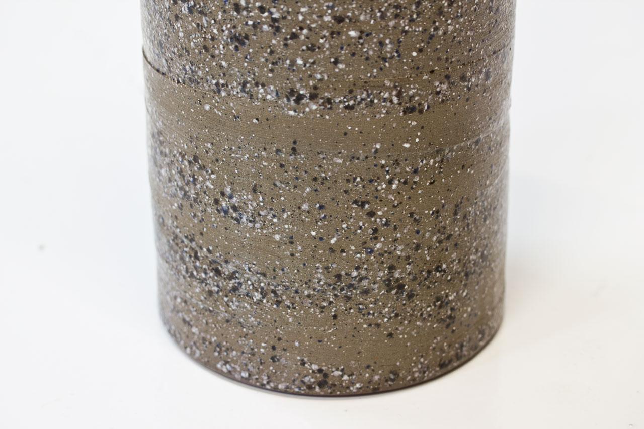 Ceramic Cylindrical Floor Vase by Thomas Hellström for Nittssjö, Sweden, 1960s 2