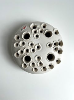 Organic Modern Danish Ikebana Minimalist Candle Holder Vase, 1980s