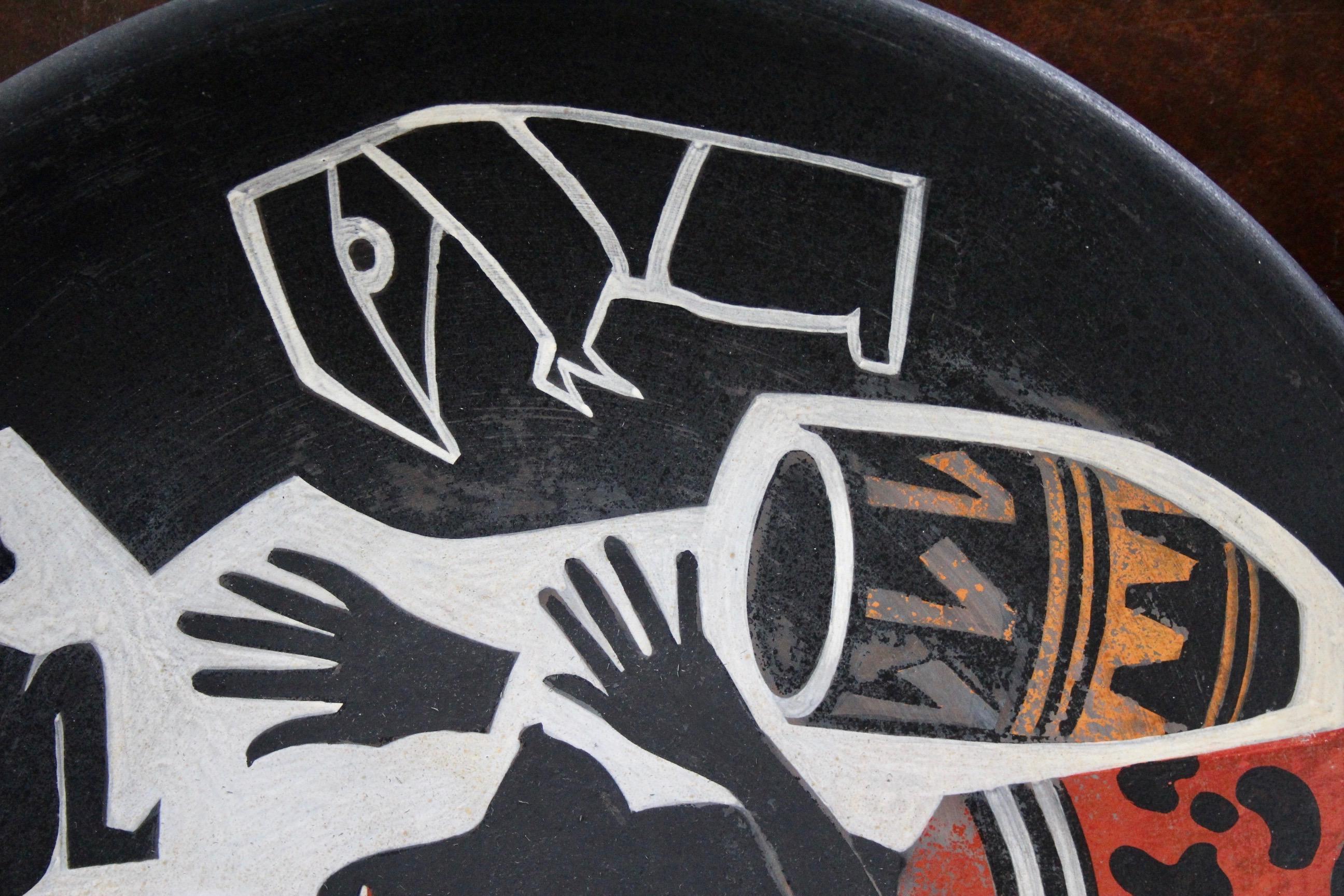 Ceramic decorative bowl For Sale 3