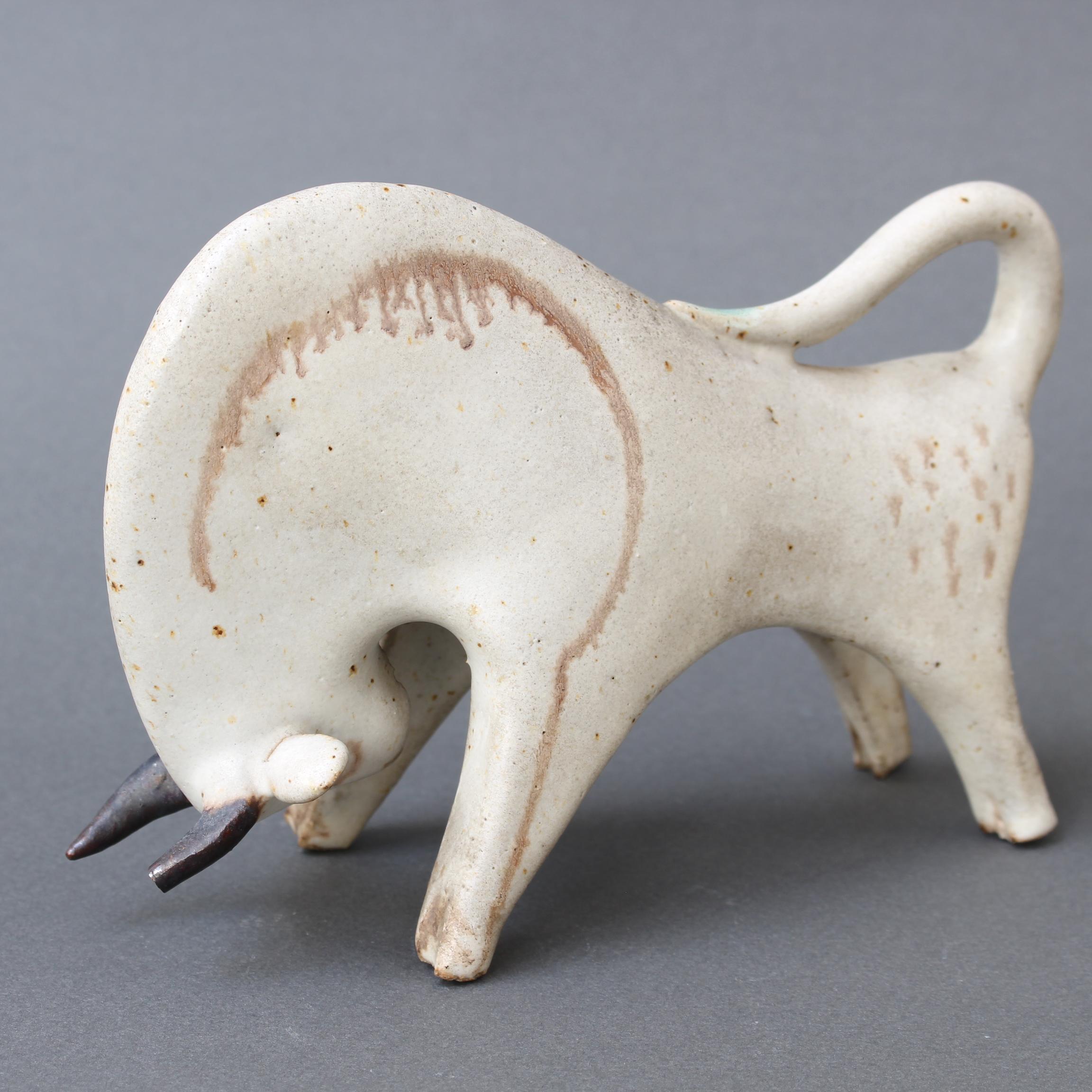 Ceramic Decorative Bull by Bruno Gambone, circa 1970s 4