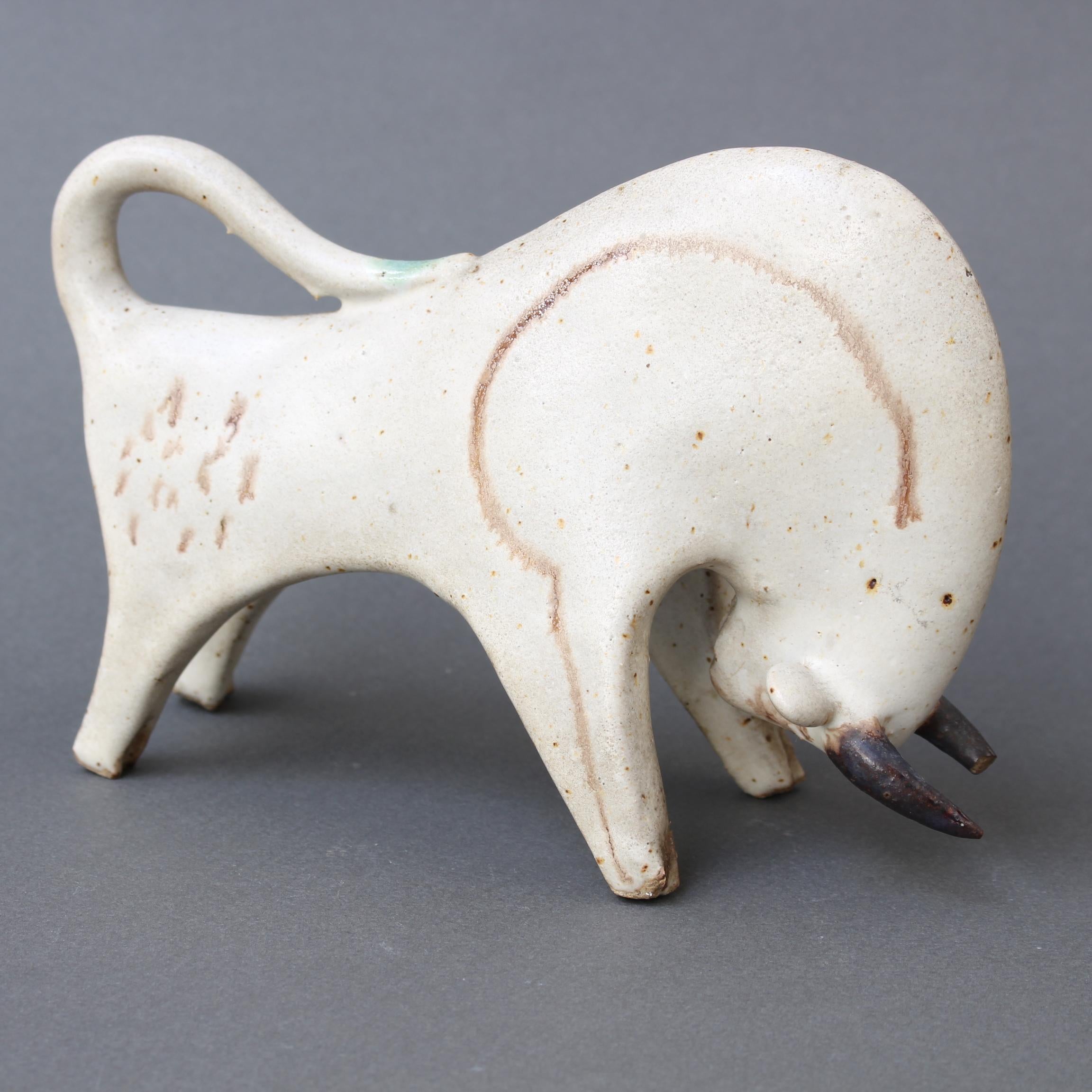 Ceramic Decorative Bull by Bruno Gambone, circa 1970s 9