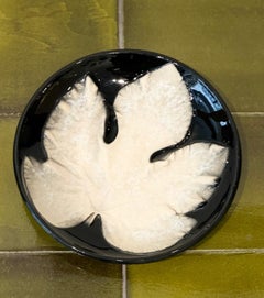 Ceramic Decorative Dish or Vide Poche "Leaf" by Pol Chambost 1950s