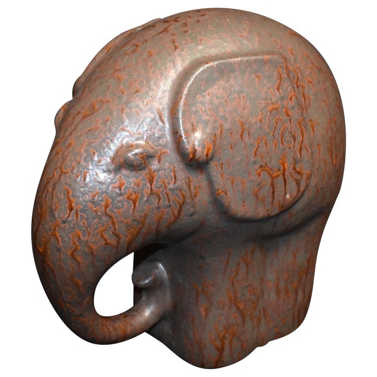 Ceramic Decorative Elephant Sculpture Minimalist For Sale at 1stDibs minimalist elephant