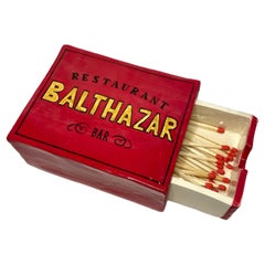 Ceramic Decorative Matchbox by Catie Curry, NYC Balthazar Design, New