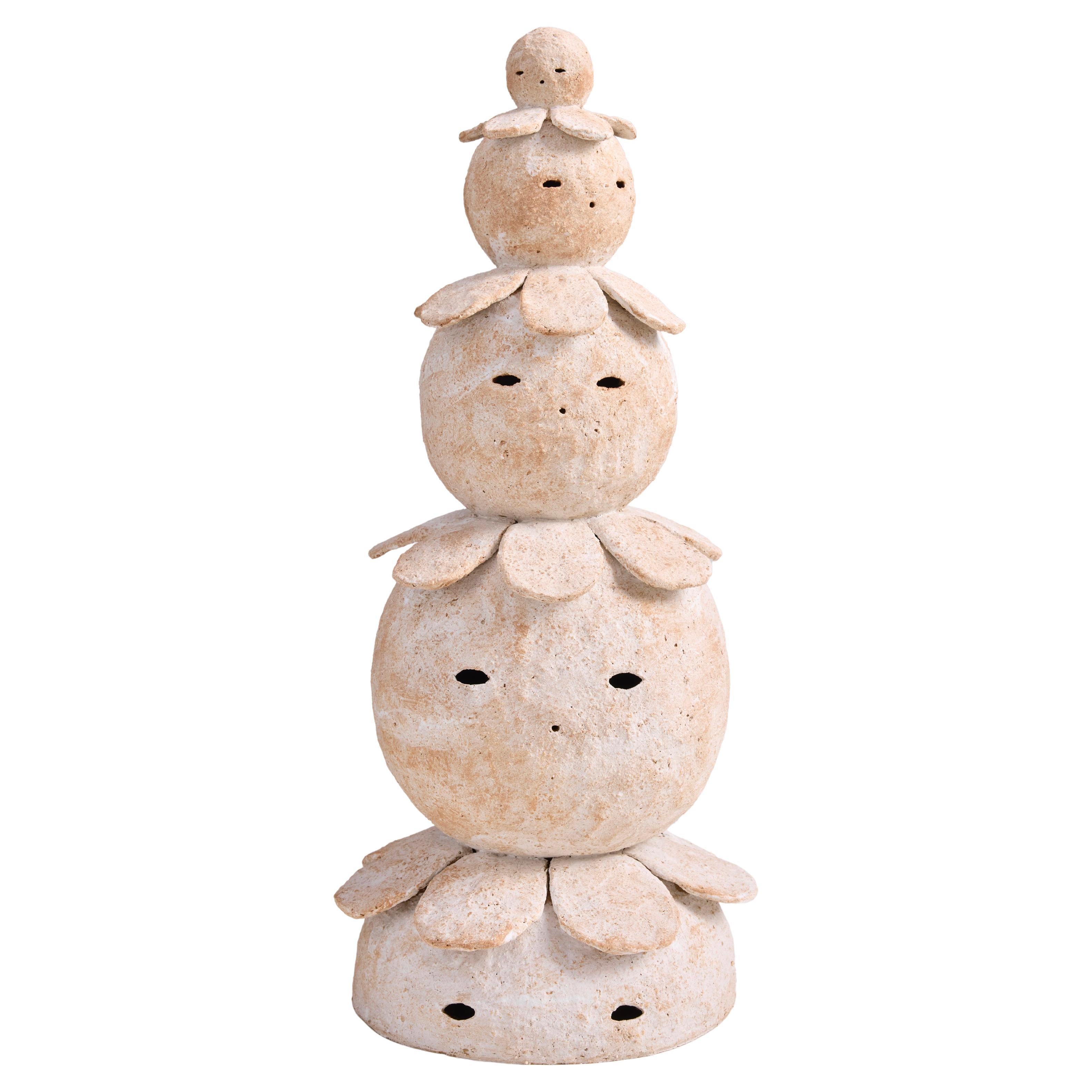 Dekorative Keramik-Skulptur "Bloom" von Anne Breton, Frankreich. im Angebot
