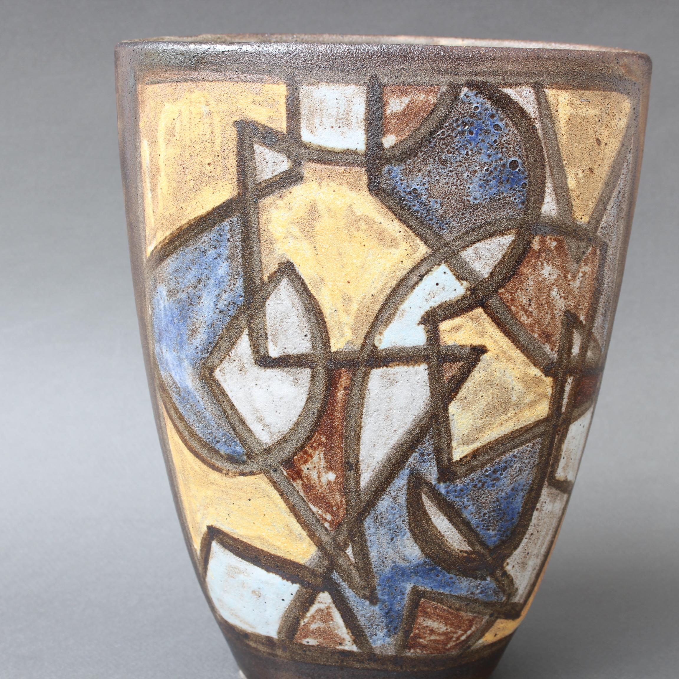 Ceramic Decorative Vase by Alexandre Kostanda, circa 1960s 5