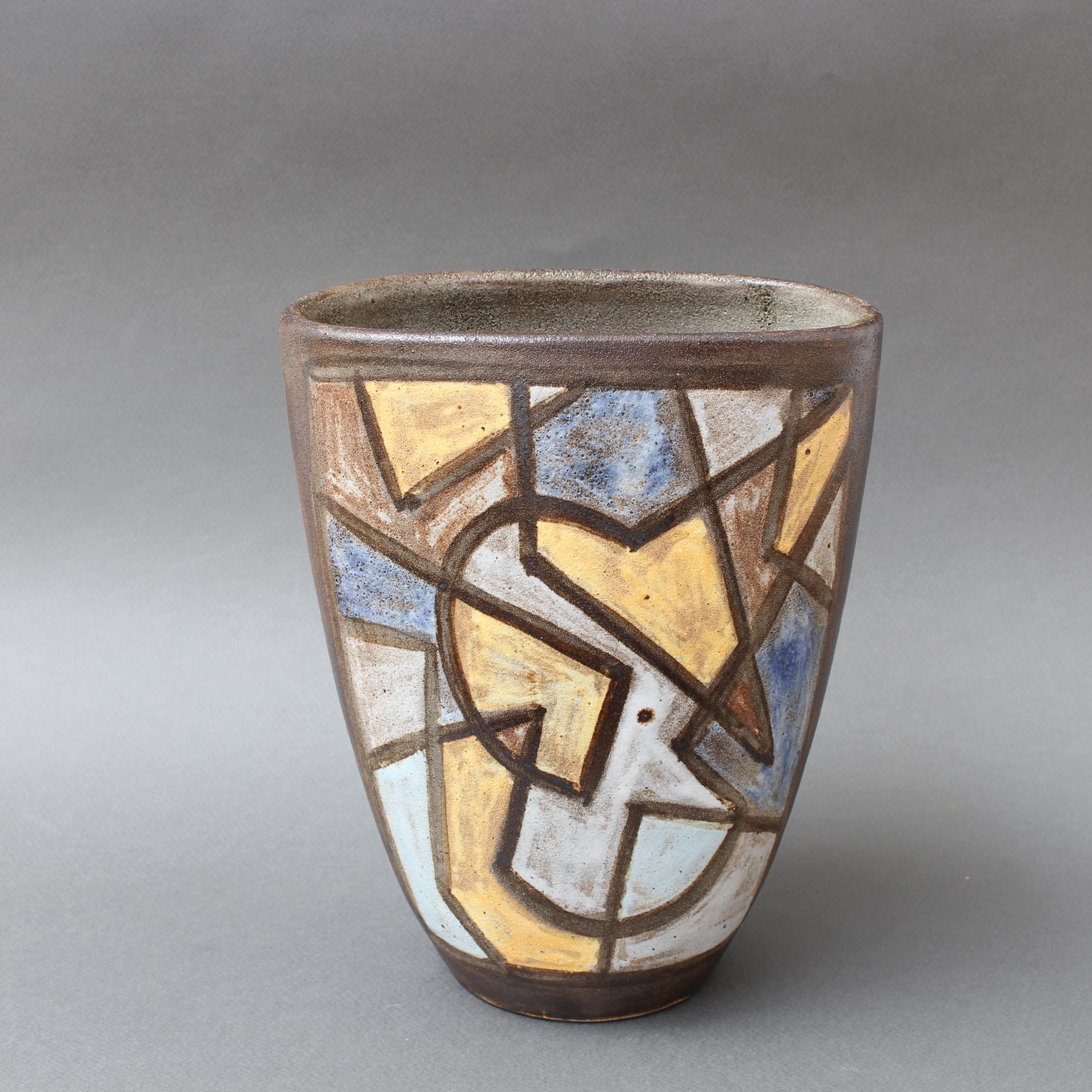 Ceramic Decorative Vase by Alexandre Kostanda, circa 1960s 1