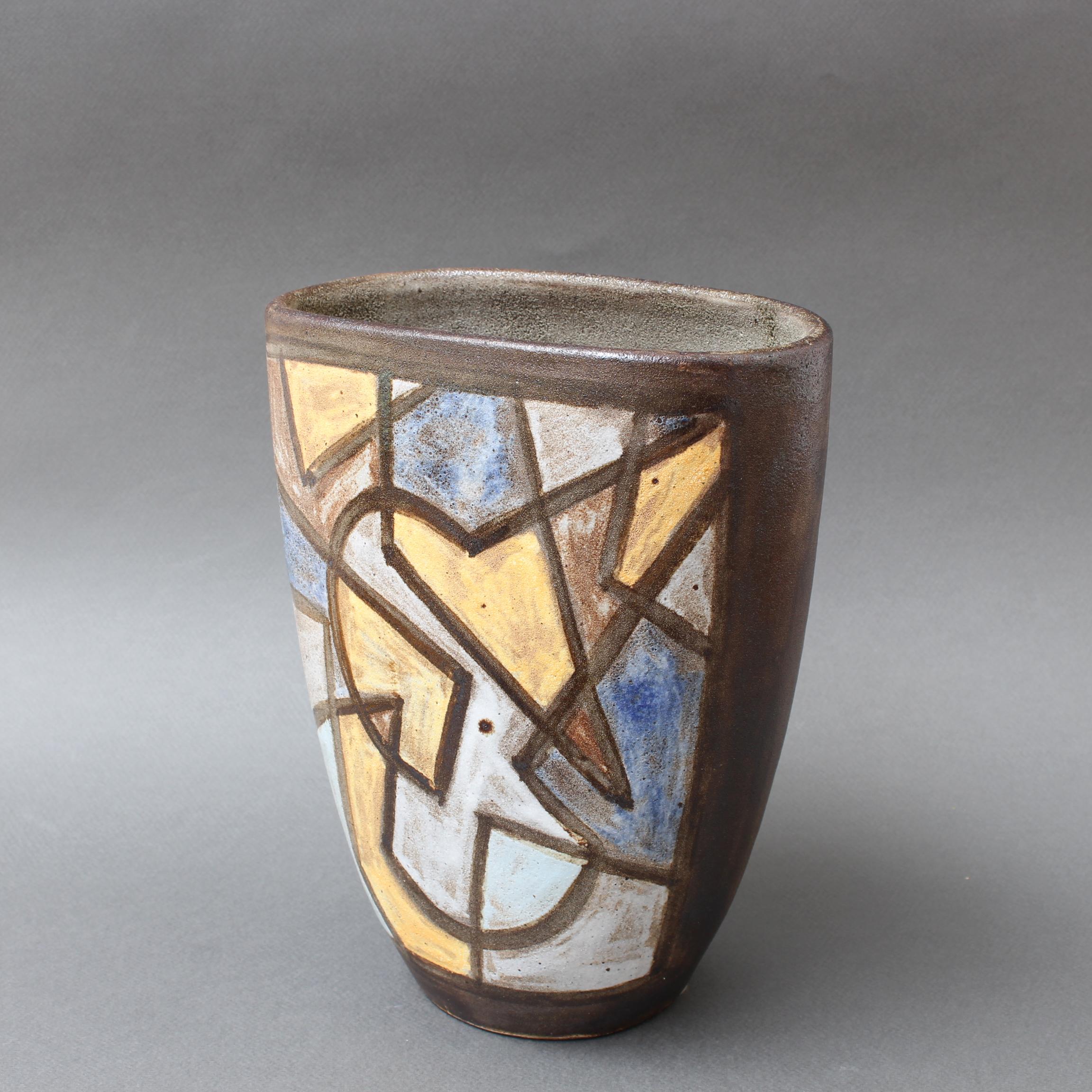 Ceramic Decorative Vase by Alexandre Kostanda, circa 1960s 2