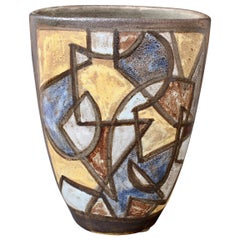 Ceramic Decorative Vase by Alexandre Kostanda, circa 1960s