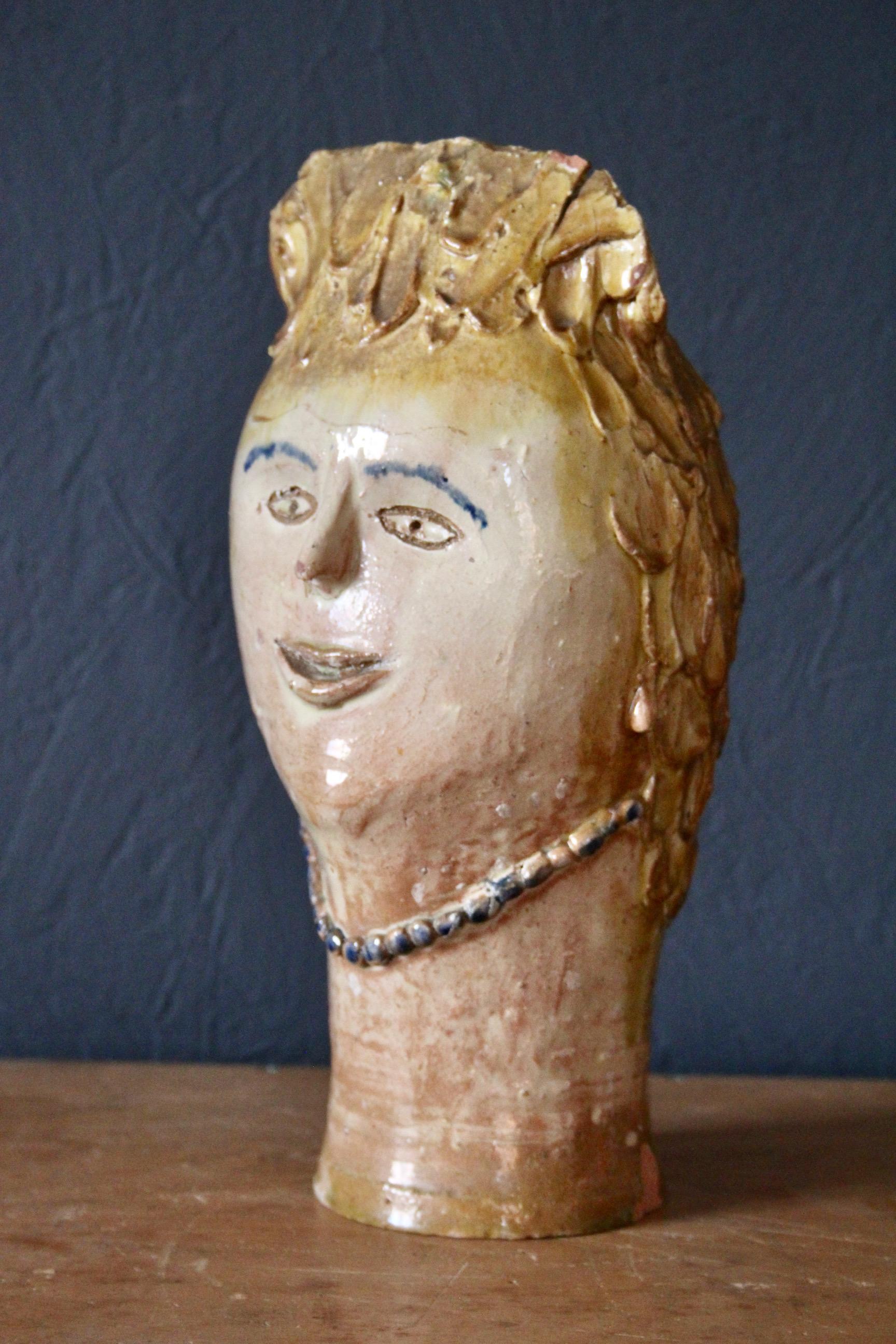decorative ceramic vase two little damages see photos