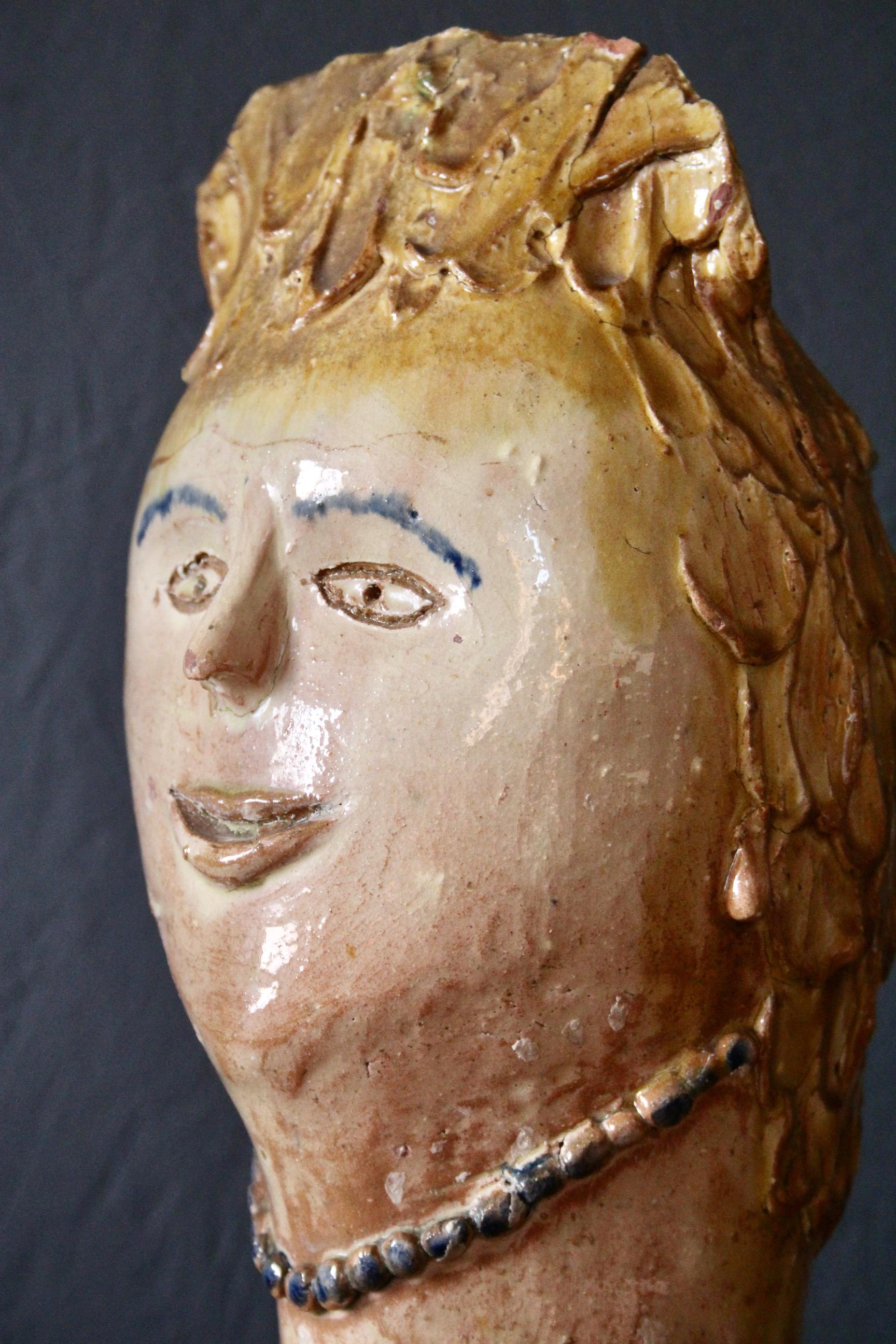 European Ceramic decorative vase For Sale