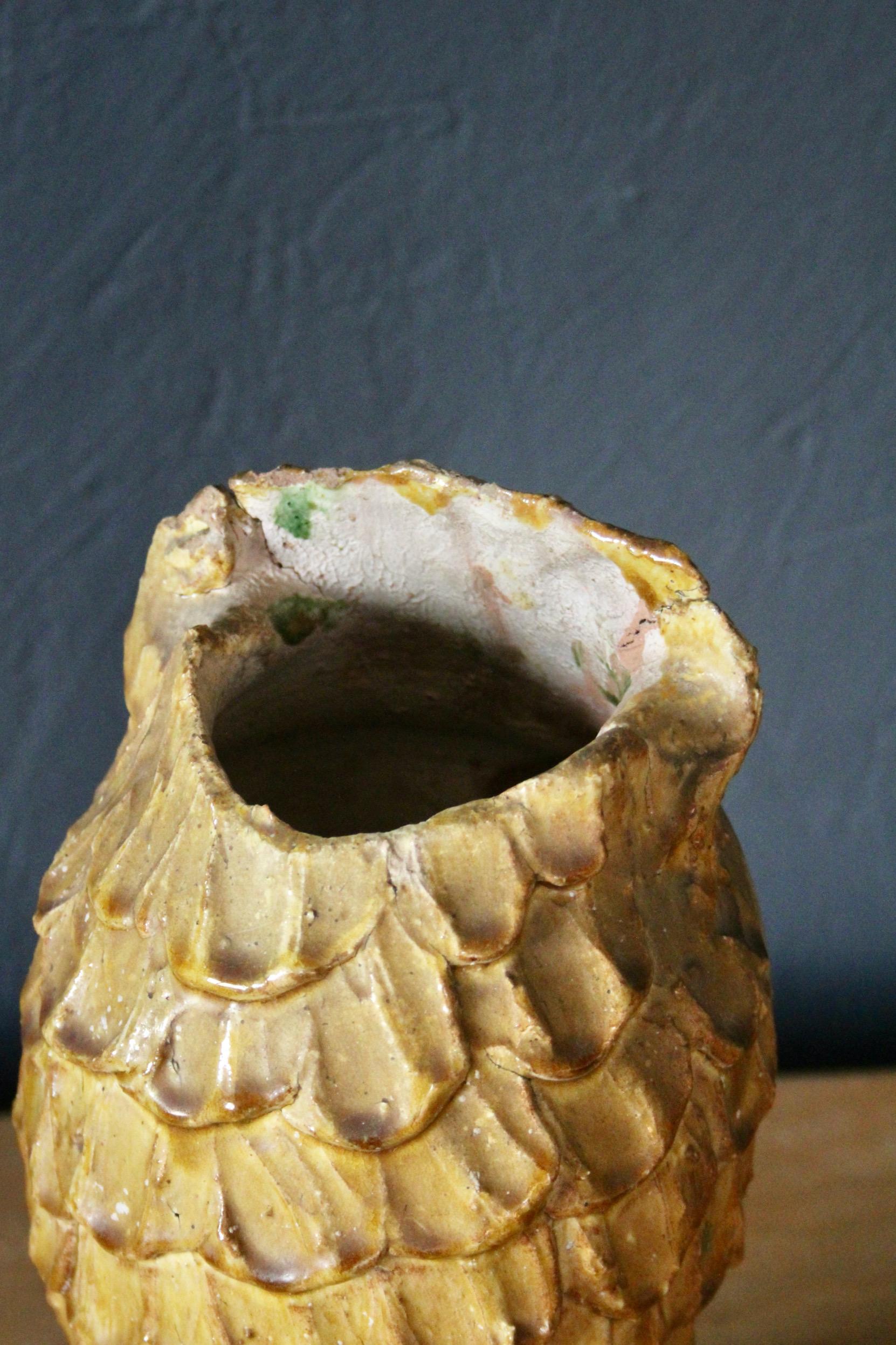 Ceramic decorative vase In Fair Condition For Sale In grand Lancy, CH