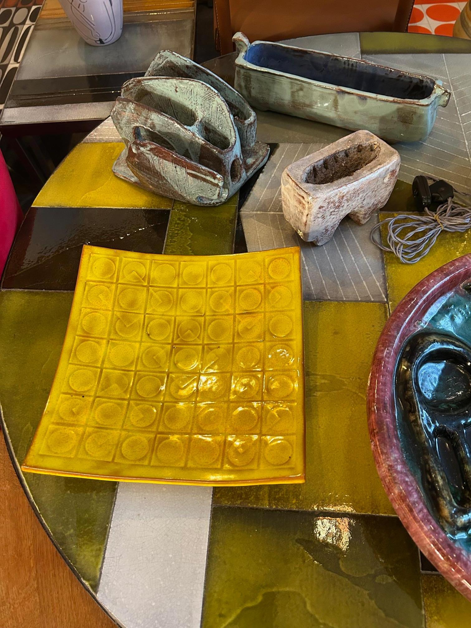 Vide-Poche decorativo de cerámica de Cloutier, Francia, Circa 1960's Cerámico