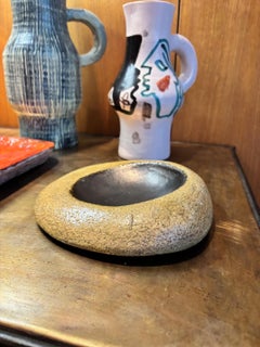 Ceramic decorative Vide-Poche by Les 2 Potiers, France, Circa 1960's