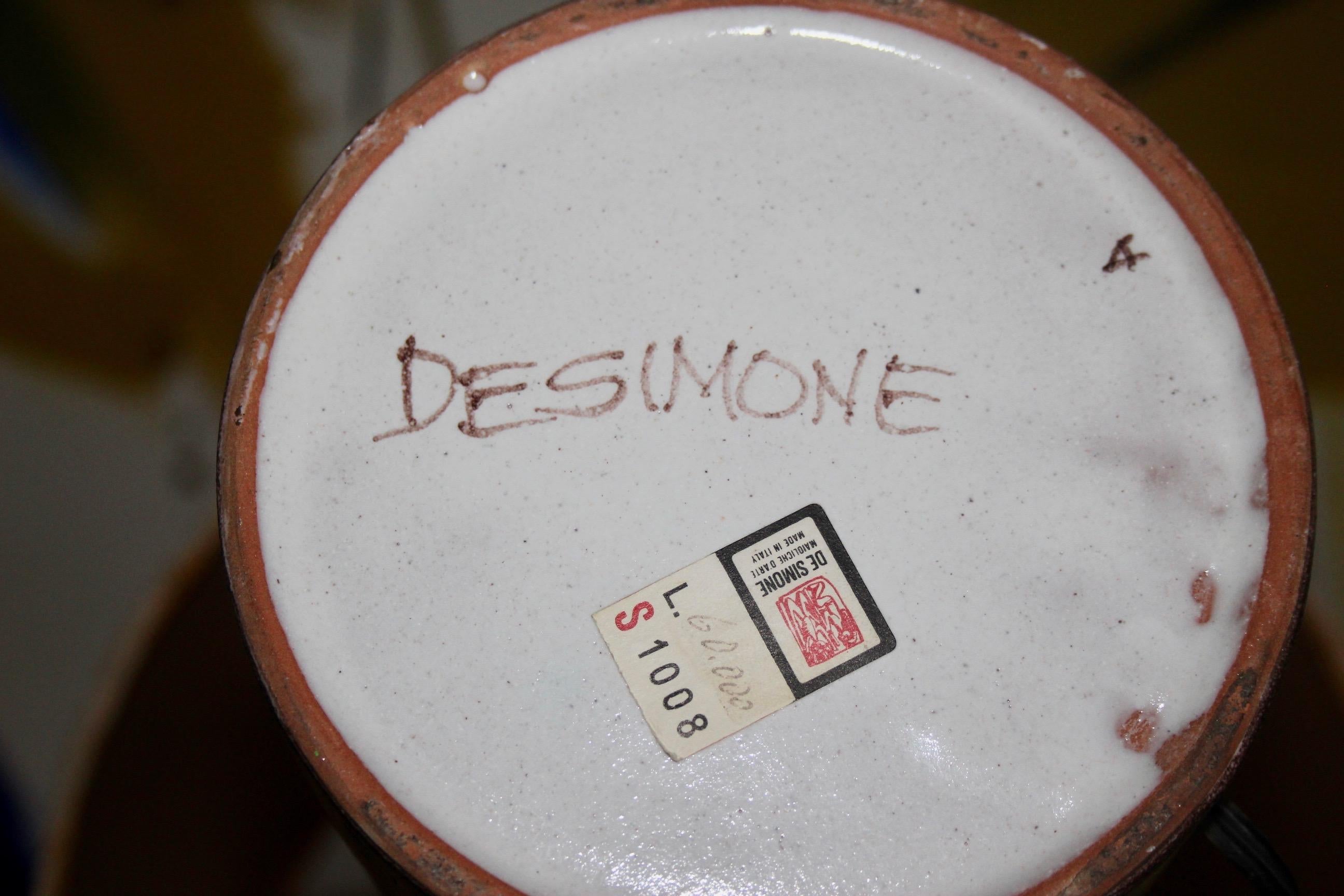 Ceramic DeSimone Italy Table Lamp 2