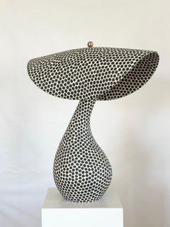 Lampe de bureau en céramique réalisée à la main par l'artiste norvégien Jossolini