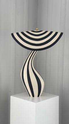 Ceramic desk lamp made by Norwegian artist Jossolini