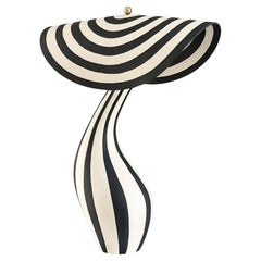 Ceramic desk lamp made by Norwegian artist Jossolini