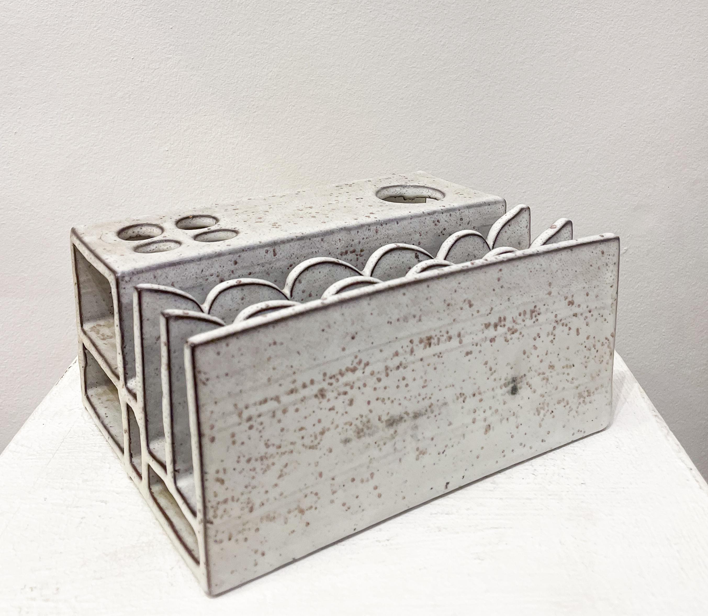 Ceramic Desk Organizer by Alessio Tasca, 1970s In Good Condition For Sale In Brussels, BE