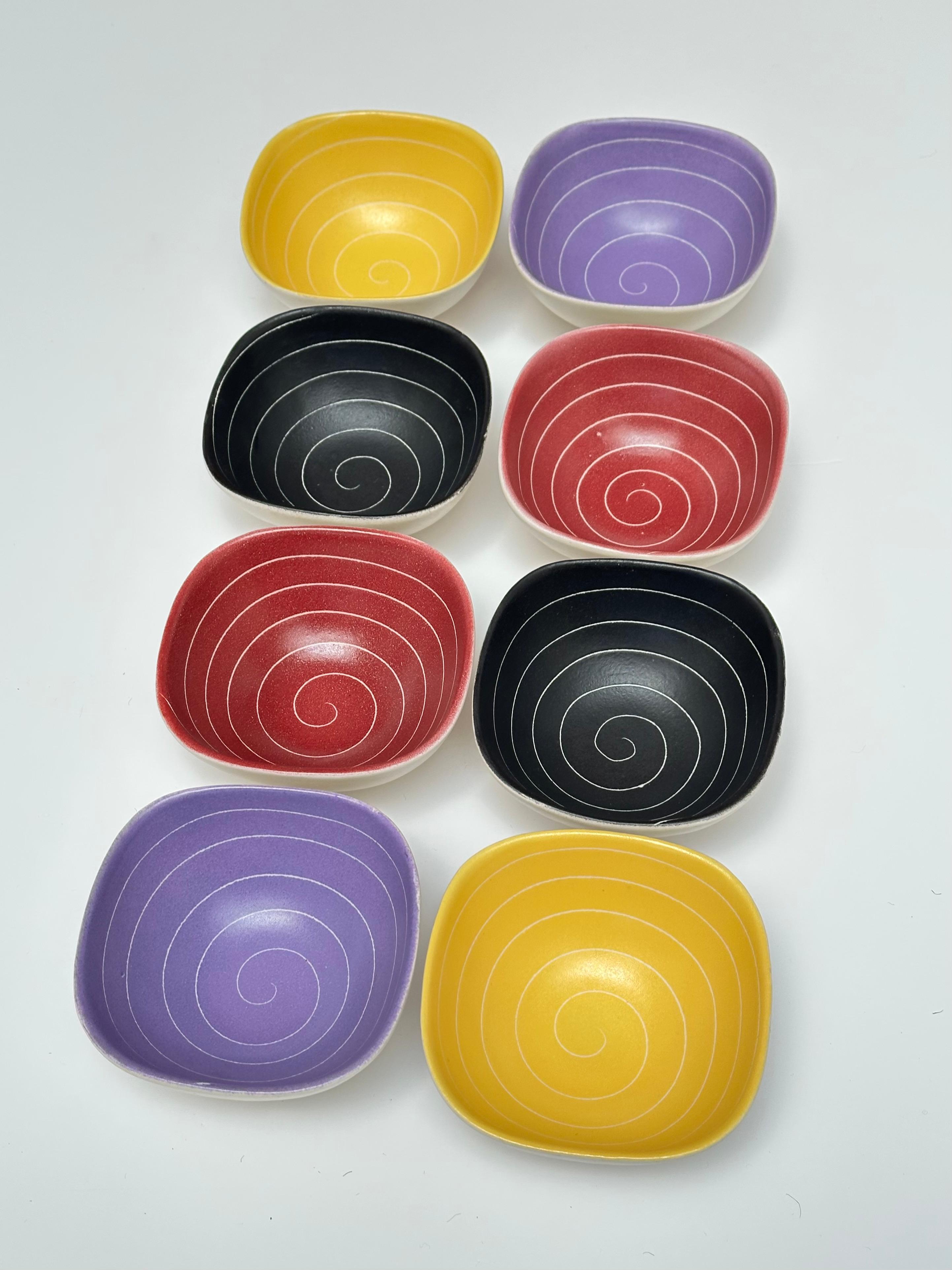 Ceramic Dessert Set, Saint-Clement, France c. 1950 For Sale 1