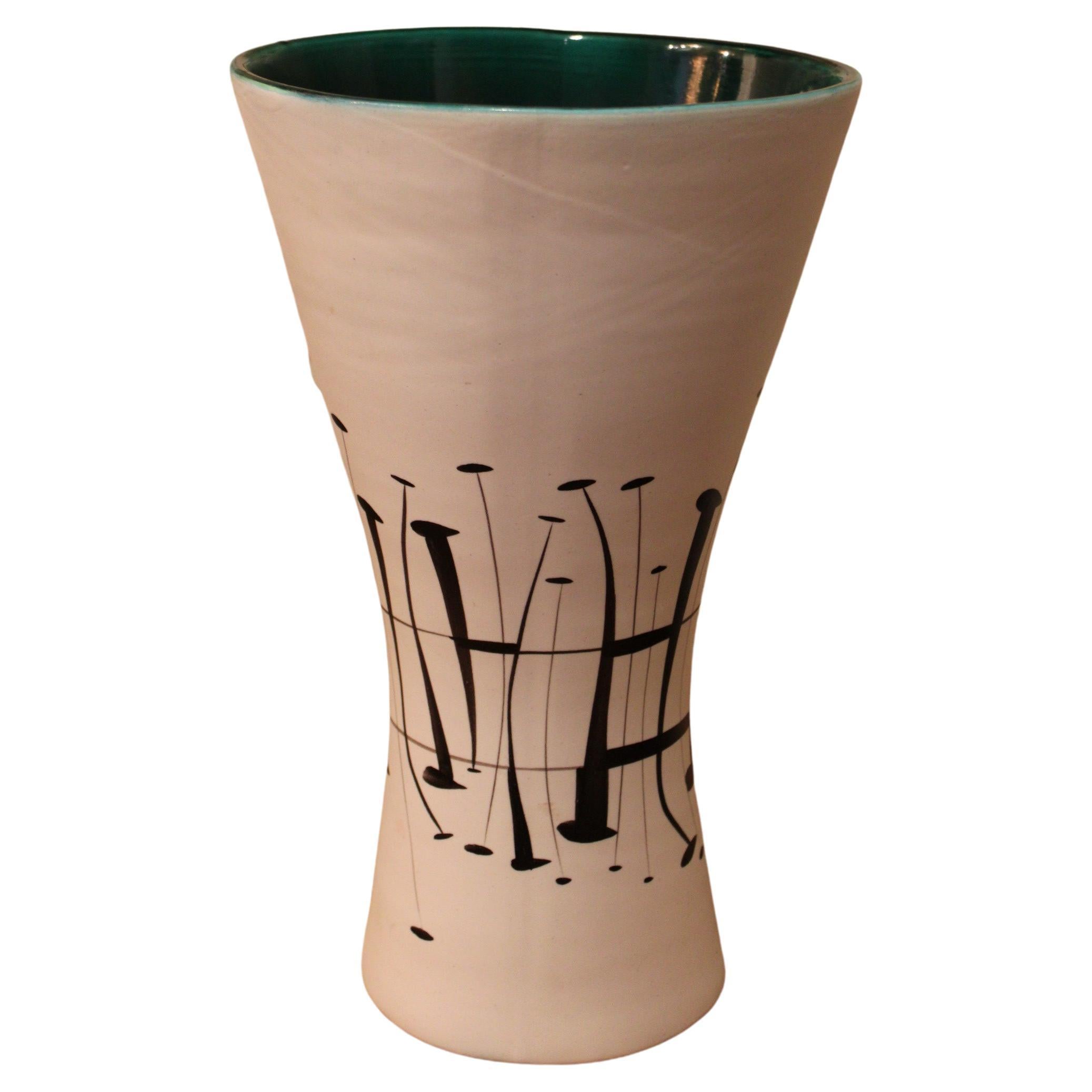 Ceramic Diabolo Vase by Roger Capron, France 20th Century