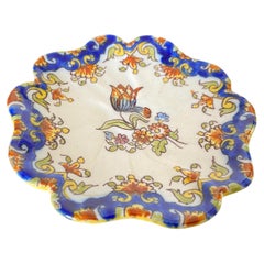 Antique Ceramic Dish Ashtray or Centrepiece in Ceramic 19th Century Malicorne