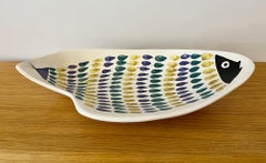 Ceramic dish with fish decoration by Roger Capron (1922-2006)