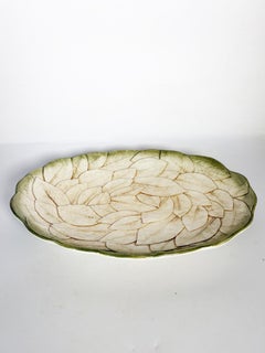 Ceramic Dish with Floral Motif, France, 1970s