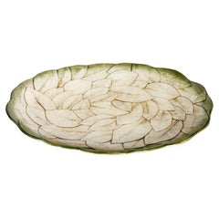 Ceramic Dish with Floral Motif, France, 1970s