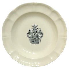 Ceramic Dish with Heraldic Emblem Brivio Sforza Design Guido Andlovitz, 1940s