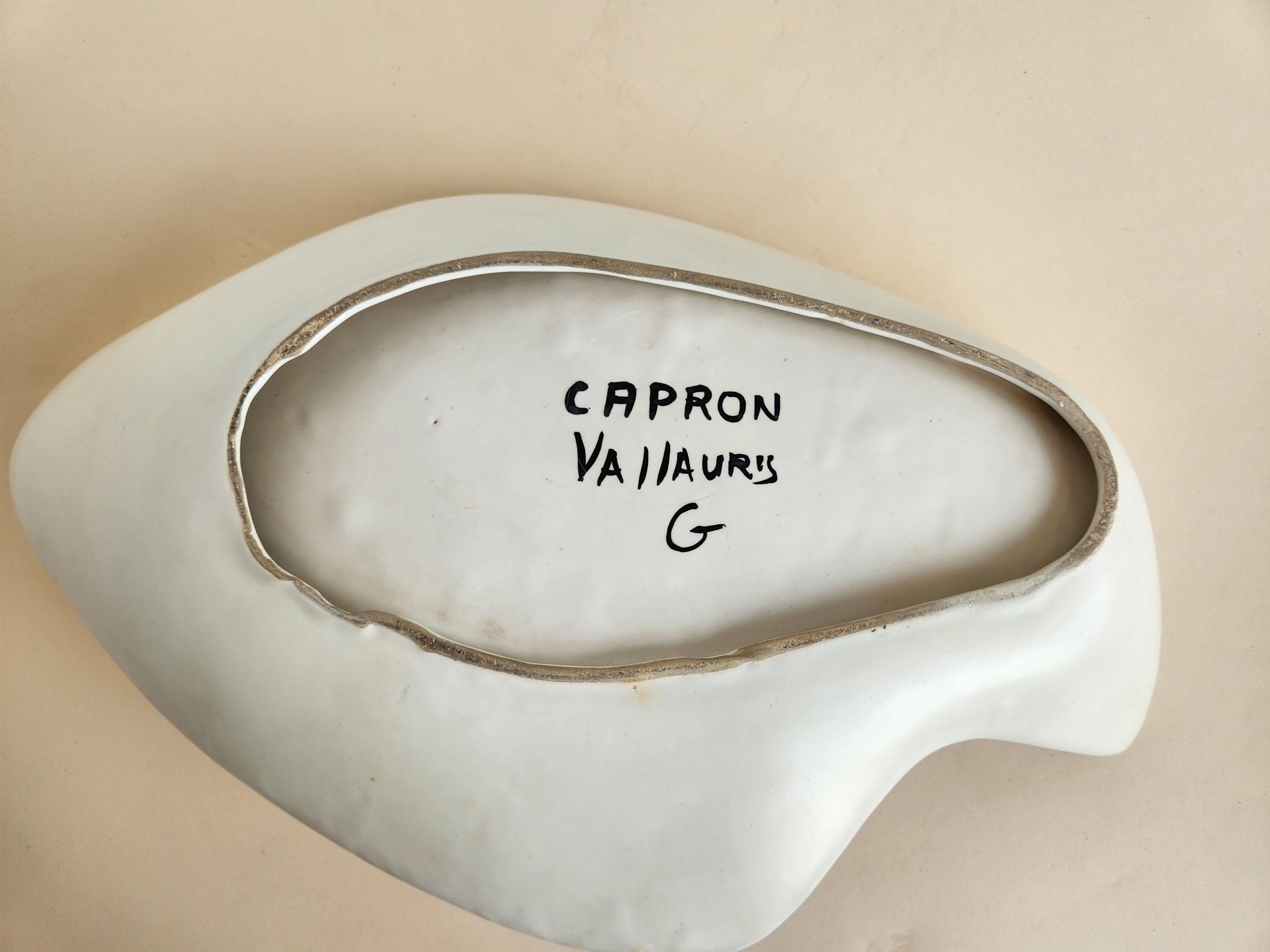 Roger Capron – Keramikschale mit Streifen  im Angebot 2