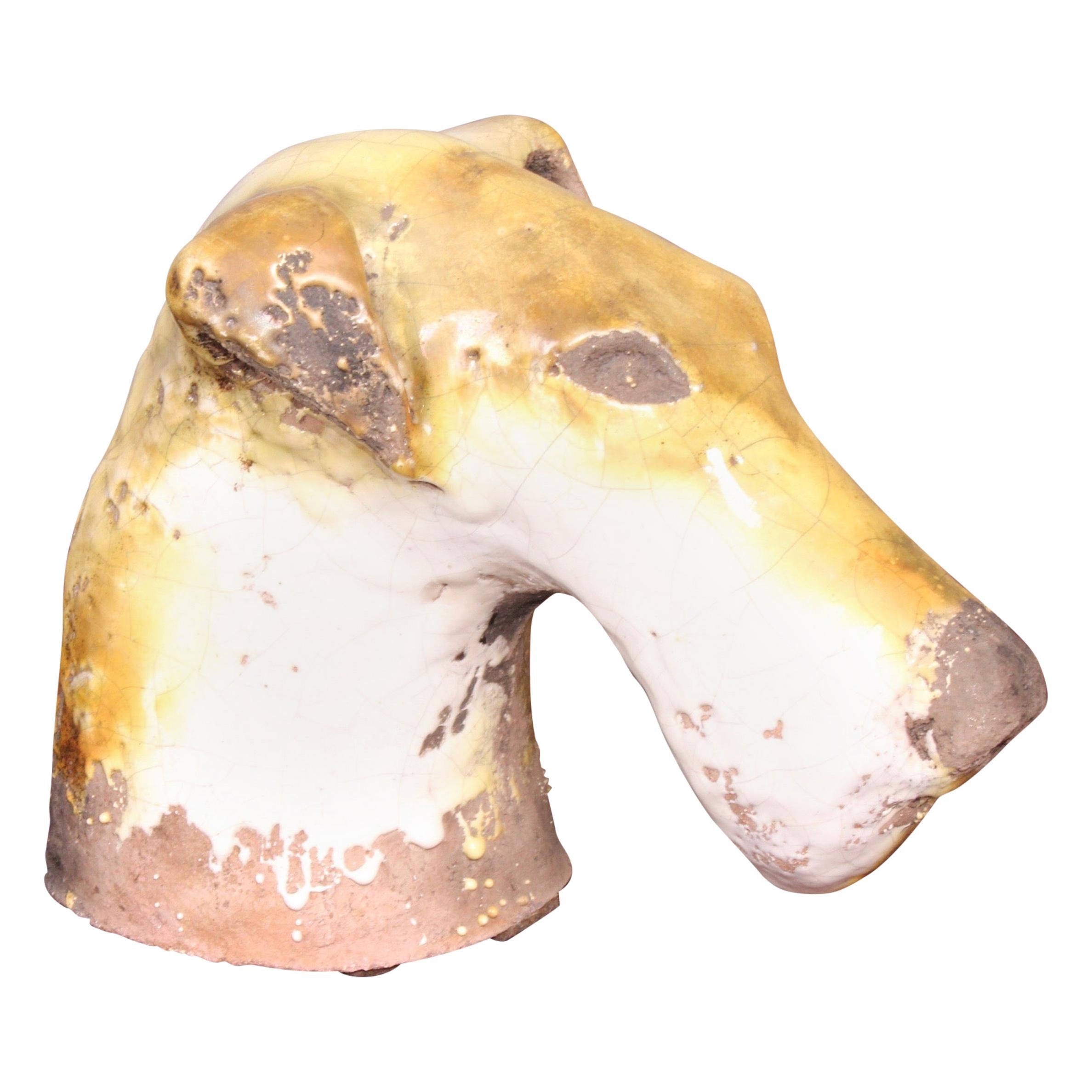 Ceramic Dog Head
