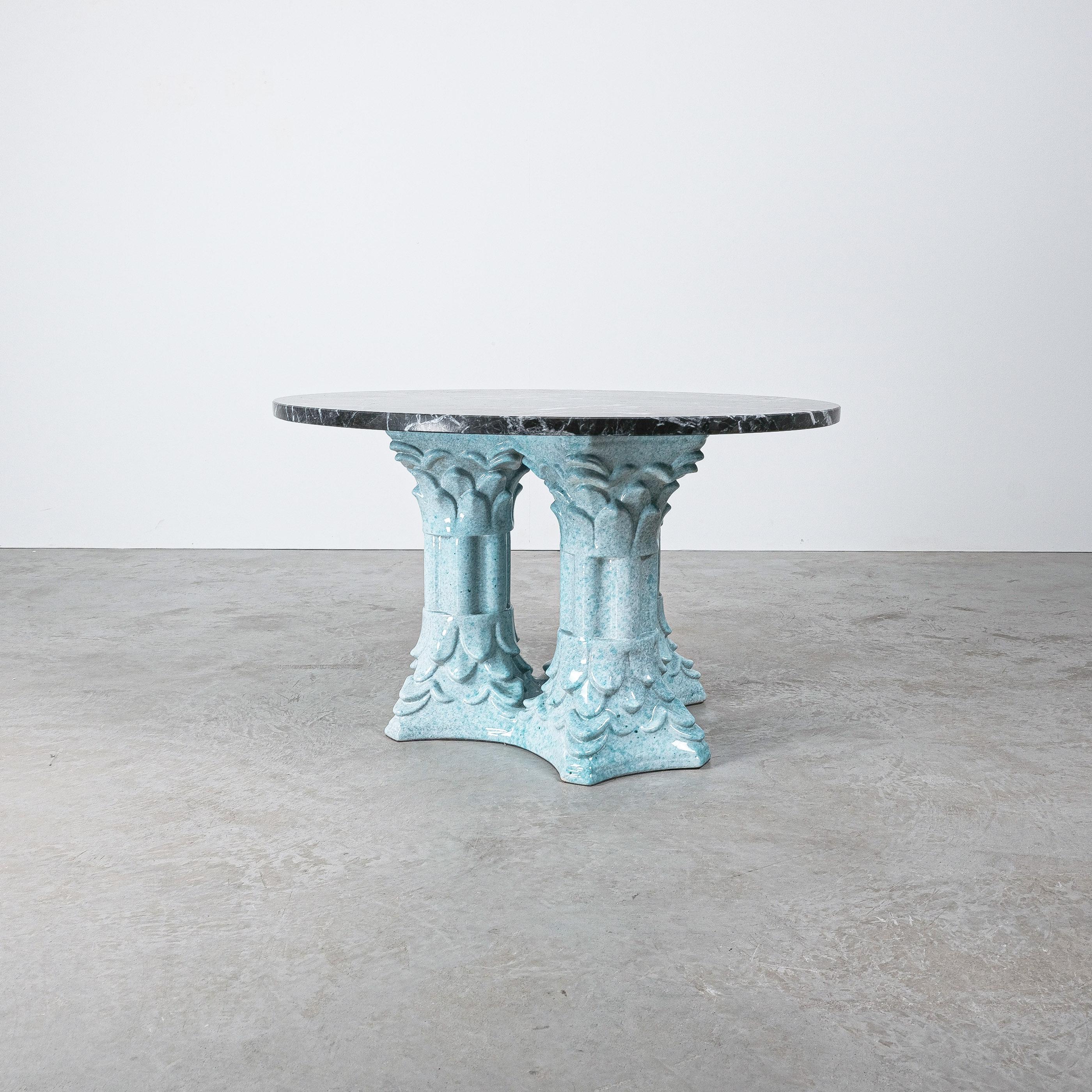 Tavolo Dorico Pilar in ceramica Design su misura, Italia, 1950 in vendita 1