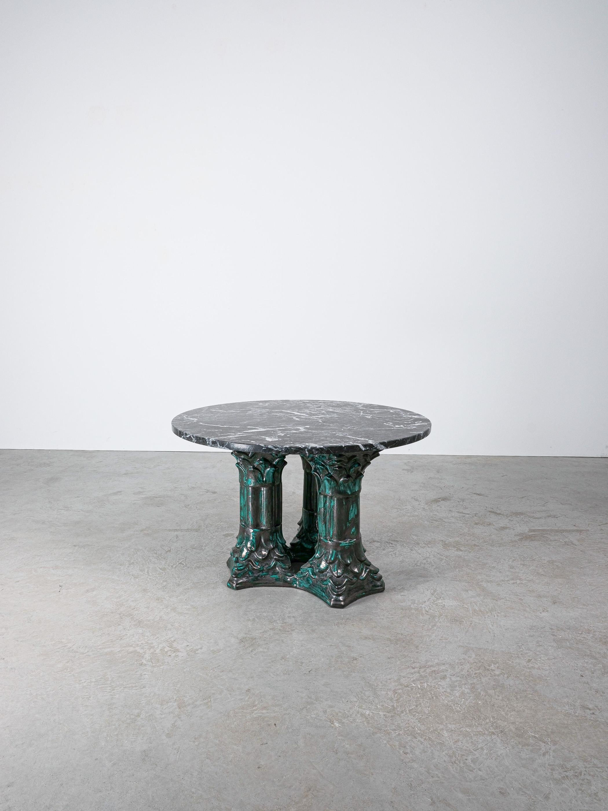 Keramik-Tisch „Doric Pilar“, maßgeschneidert, Italien, 1950 im Angebot 2