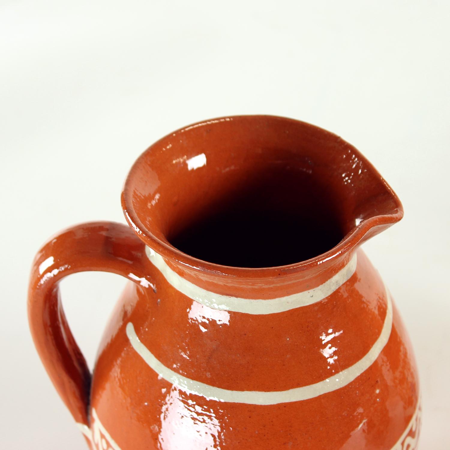 Keramik-Getränke-Set von Ditta Abrhamova, Tschechoslowakei, 1960er Jahre (Moderne der Mitte des Jahrhunderts) im Angebot