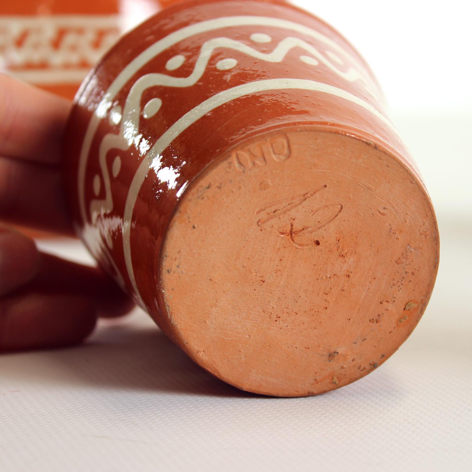 Ceramica Set da bere in ceramica, Cecoslovacchia 1960