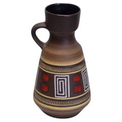 Ceramic Dümler and Breiden vase, West-Germany 1970s