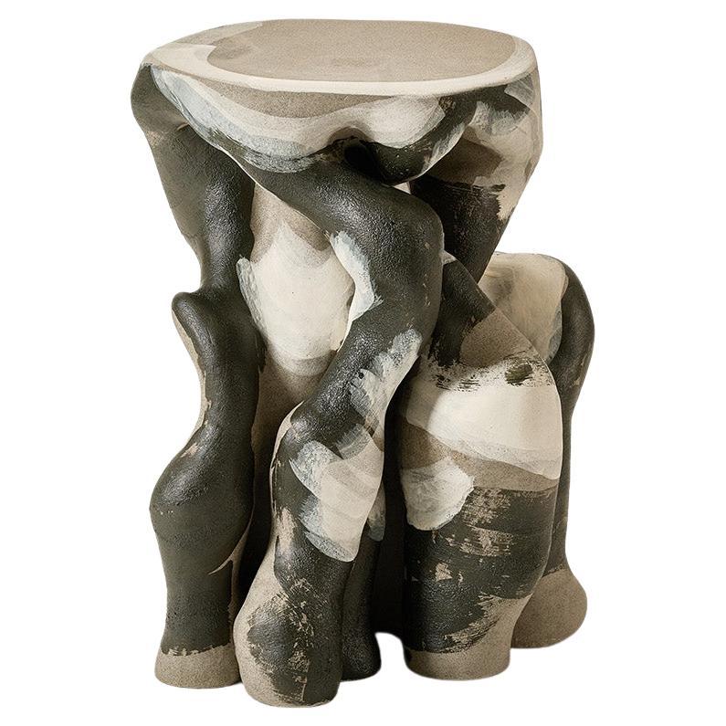 Ceramic Dym Side Table by Perler For Sale