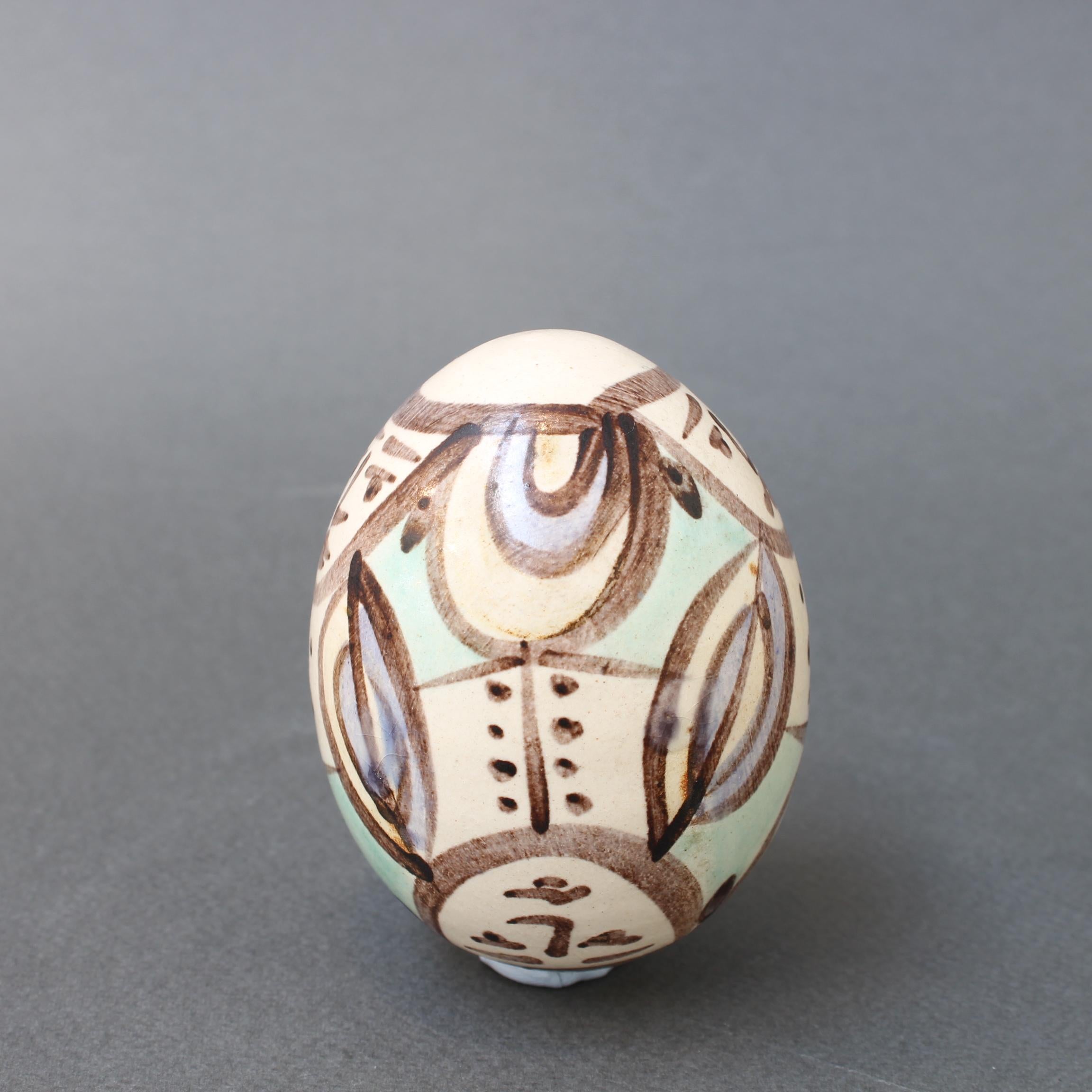 Français Œuf de Pâques en céramique de l'Atelier Madoura 