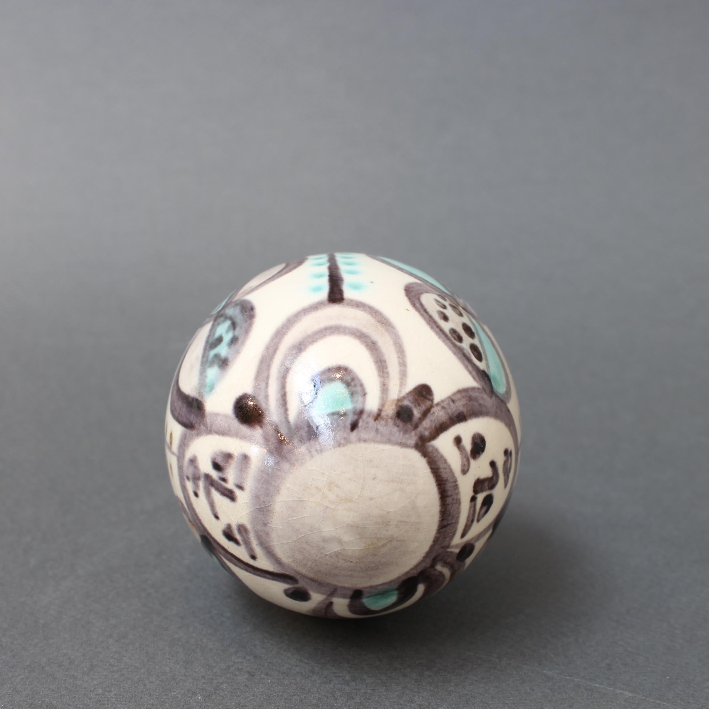 Mid-Century Modern Ceramic Easter Egg from Atelier Madoura, circa 1960s For Sale
