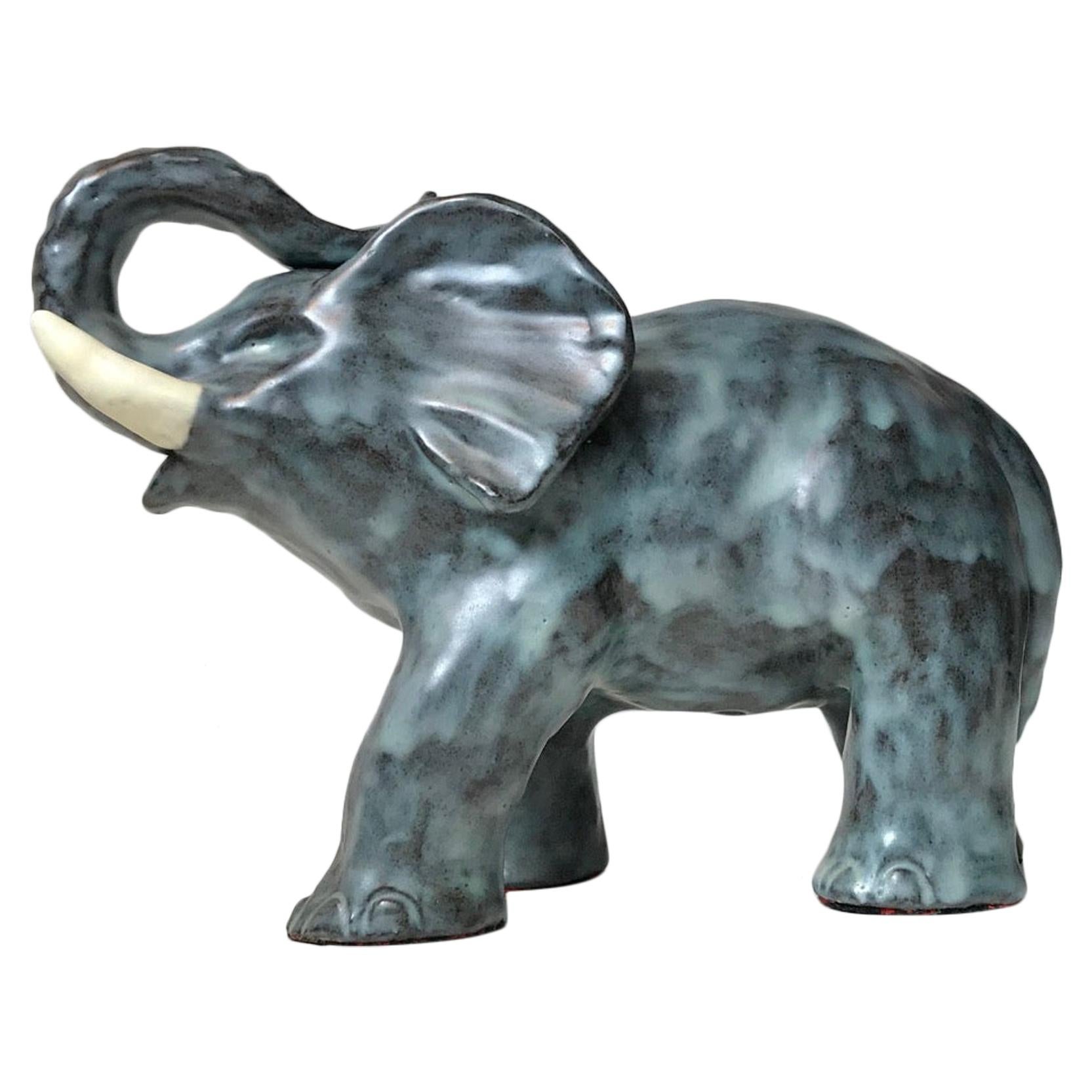 Ceramic Elephant by Michael Andersen, Denmark, 1970s For Sale