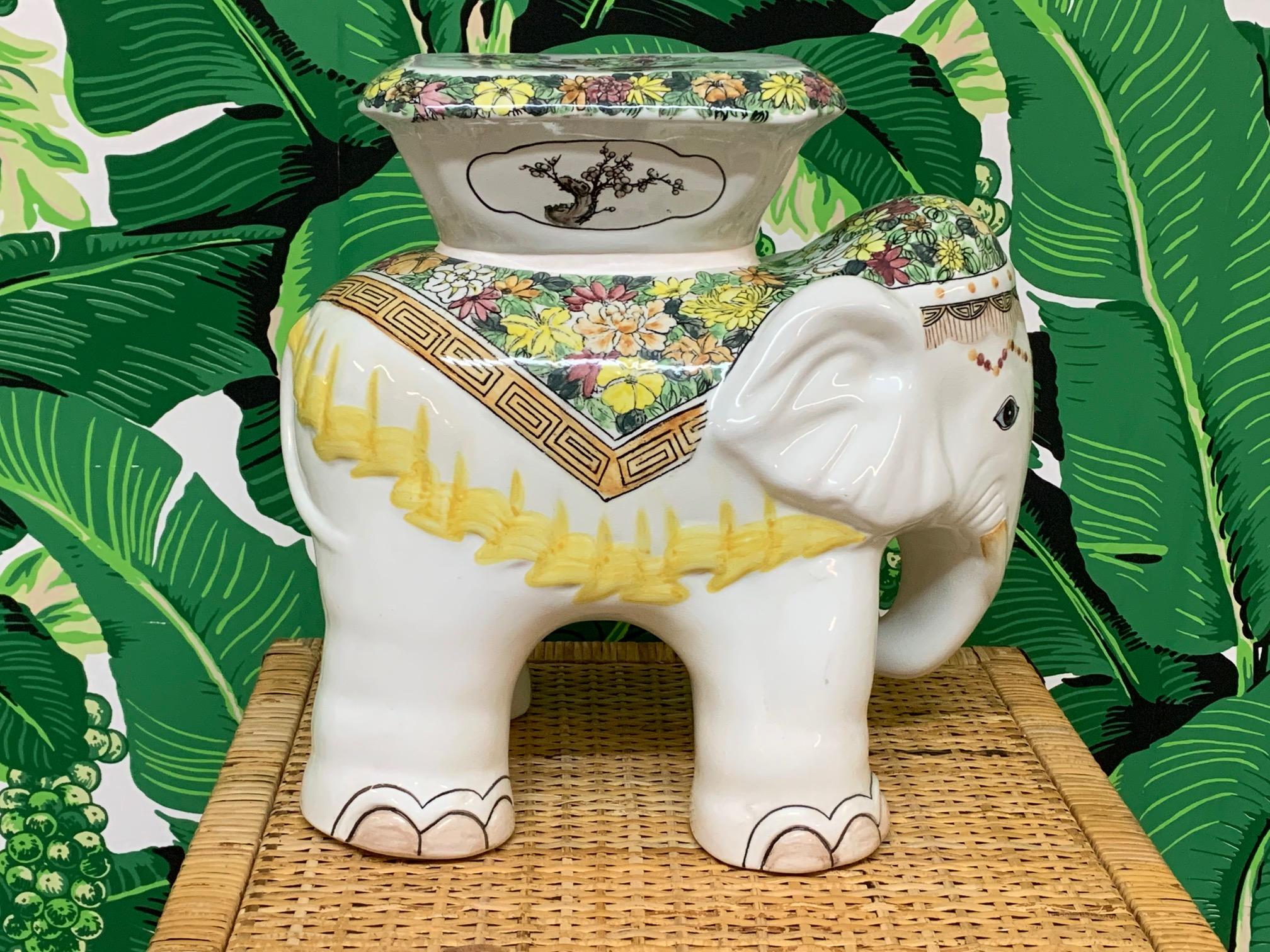 elephant stool ceramic
