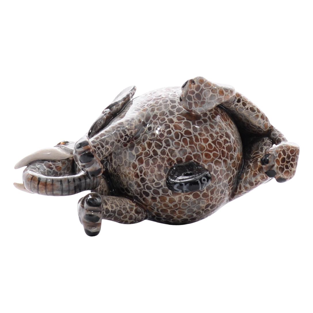 Hand-Painted Ceramic Elephant  Ornament  , hand made in South Africa