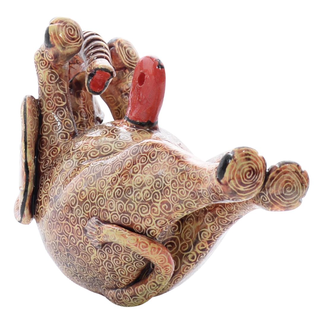 Ceramic  Elephant  Ornament  , hand made in South Africa In Excellent Condition In North Miami, FL