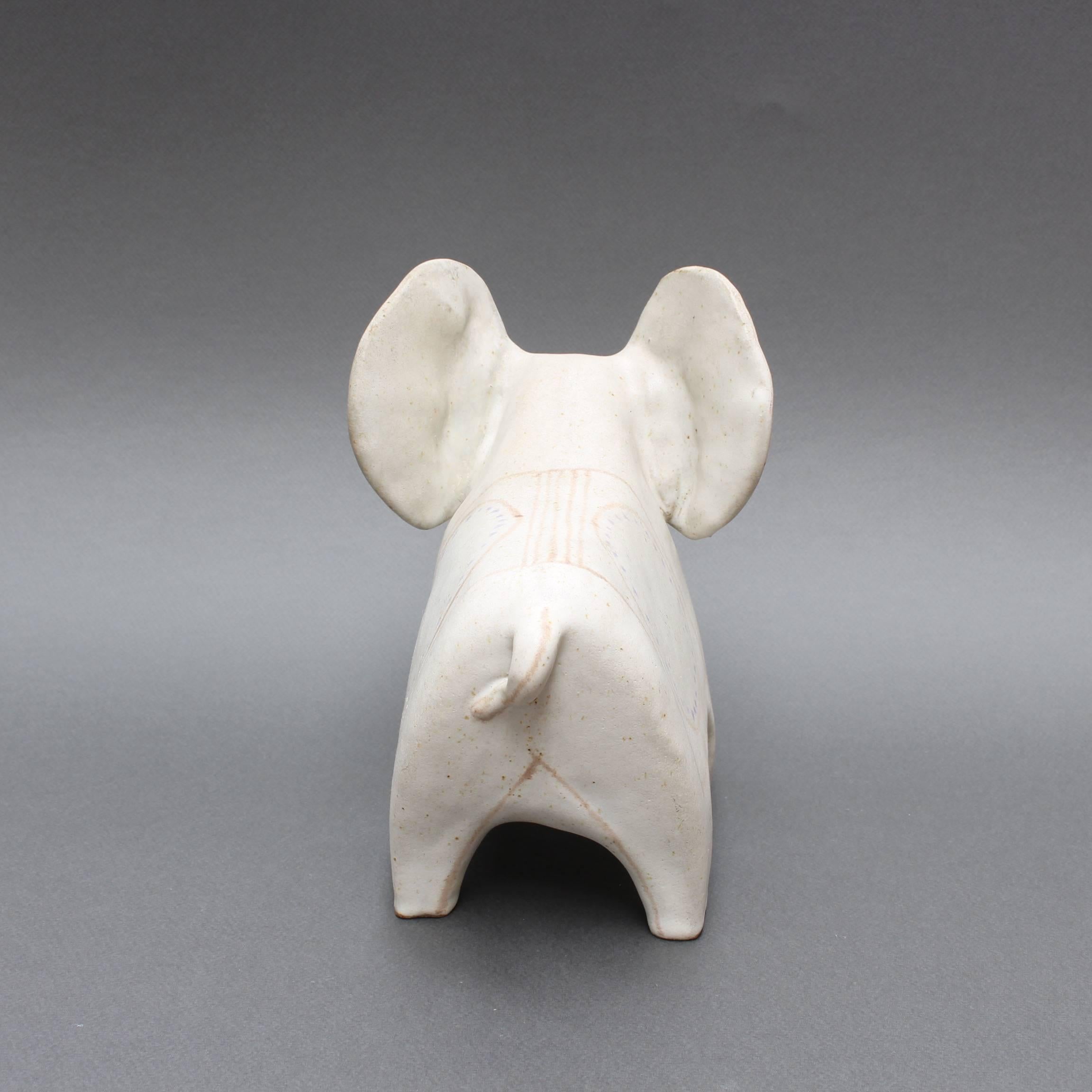 Ceramic Elephant Sculpture by Bruno Gambone, circa 1970s, Italy 7