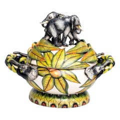 Ceramic Elephant Sweet Dish , hand made in South Africa