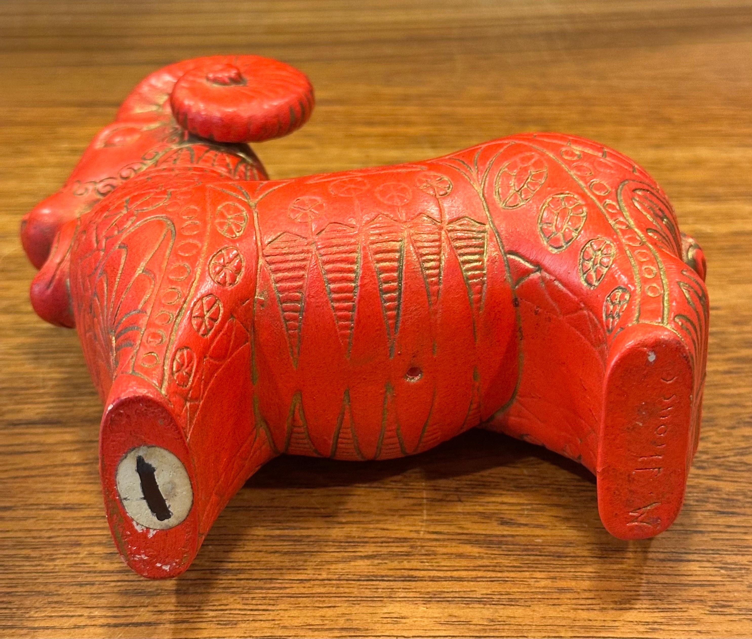 Scultura di ariete etrusco in ceramica nello stile di Aldo Londi per Bitossi in vendita 6