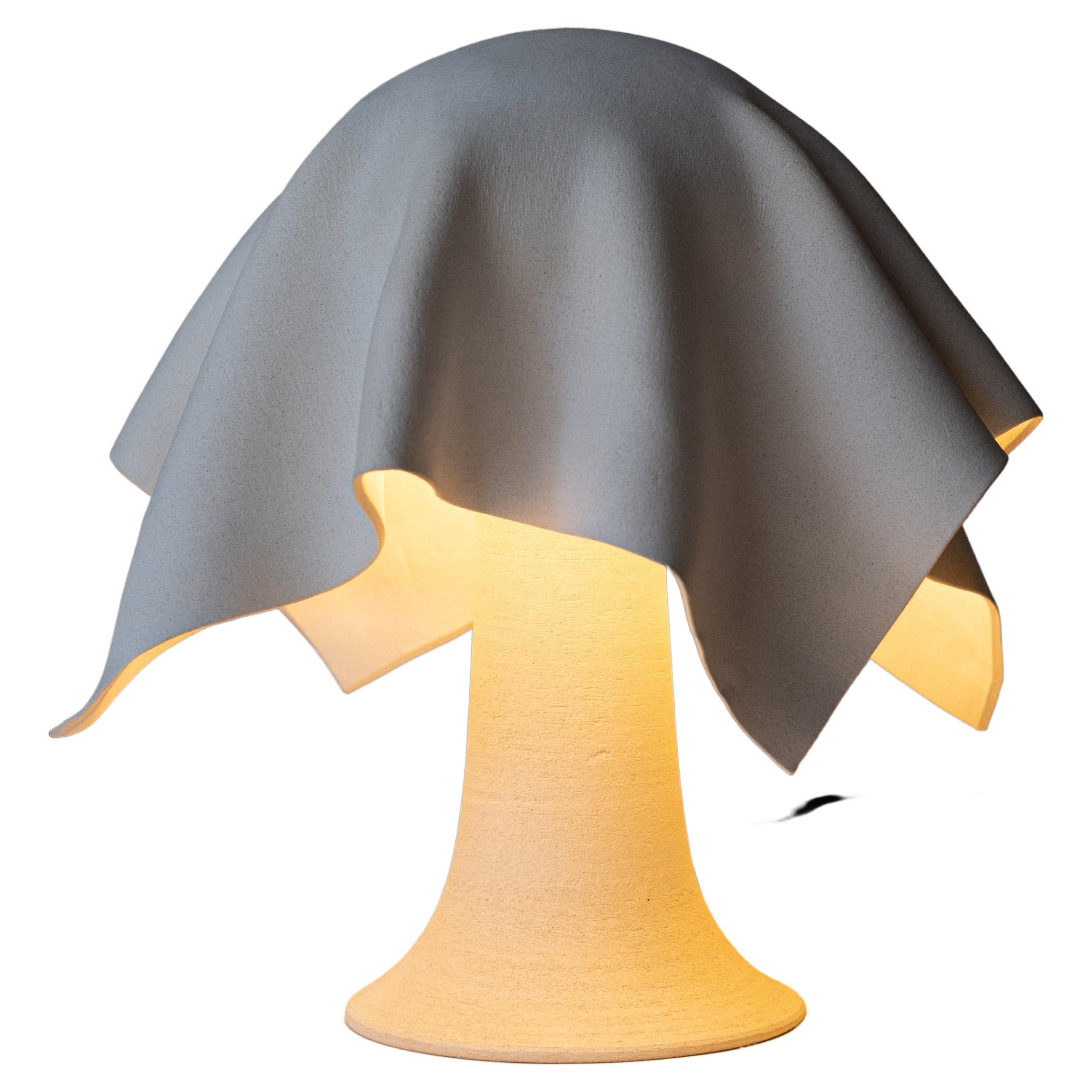 Ceramic Fabric Dome Lamp For Sale