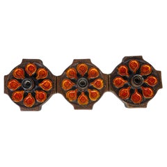 Ceramic Fat Lava Mid-Century German wall lamps -set- 1960